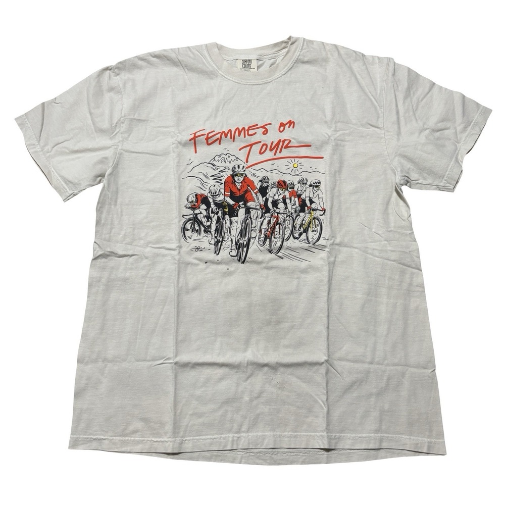 Rare Strava x TOGETHXR Tour de France Femmes Promo T-Shirt Comfort Colors Sz XL